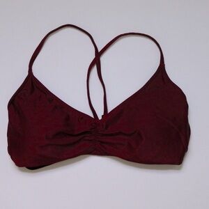 Burgundy aerie bikini top